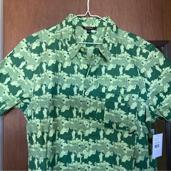 Stoic Cotton Camp Shirt New with Tags - Picture 5 of 5